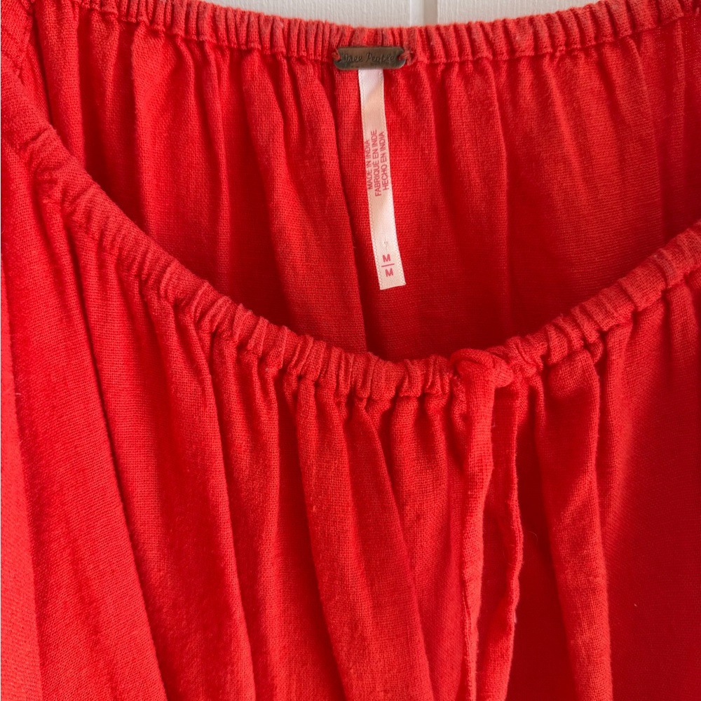 Free People Vibrant Red Mini Dress - Picture 4 of 5